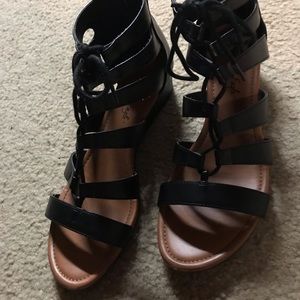 Lace up sandals